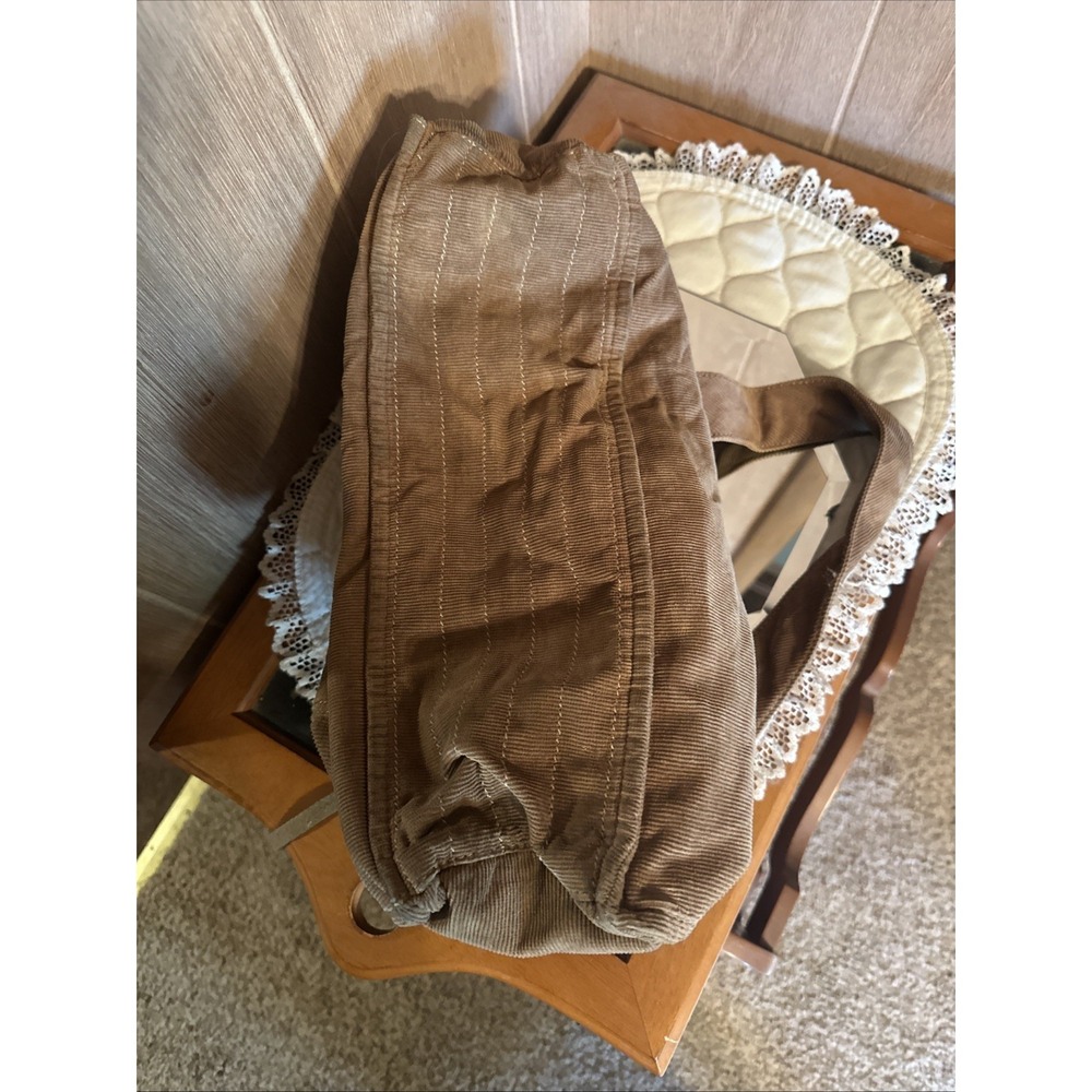 Vintage Corduroy Brown Gap Large Hobo Computer Messenger Bag - Picture 5 of 13